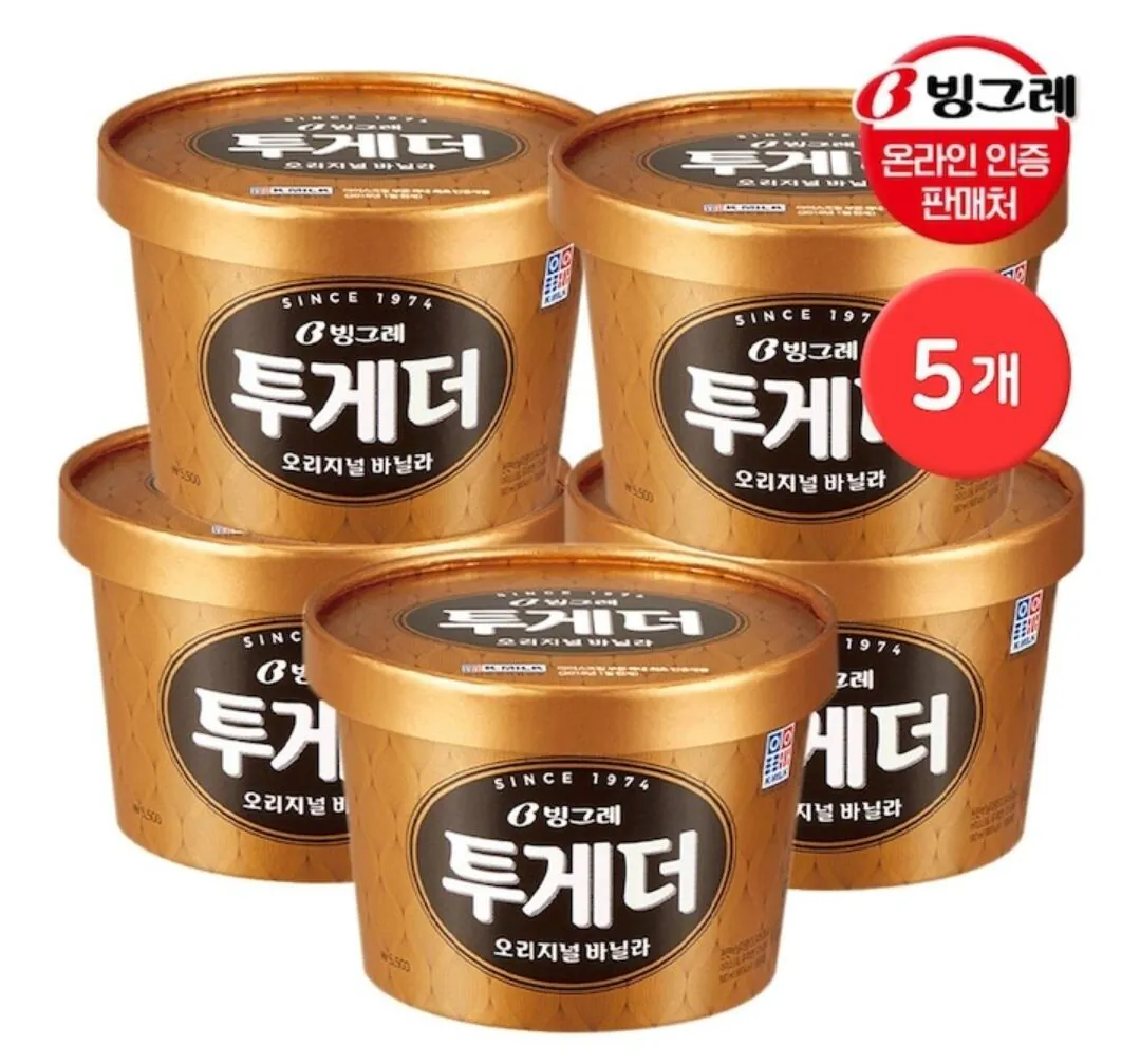 투게더 바닐라 오리지널 900ml * 5개