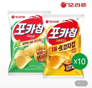 포카칩 스윗치즈(60g) 10개 + 어니언(66g) 10개 (삼성/비씨)