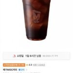 메가커피 아이스 아메리카노