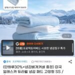 듀라웰 냉감 패드 고정형 SS / Q +냉감베개커버
