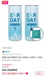 에버데이 이온 240ML X 60캔 + 스카프