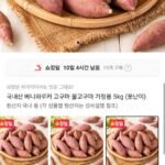 국내산 베니하루카 꿀고구마 5kg