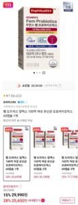 펨 도피러스 알엑스 100억 여성유산균 60캡슐