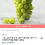 샤인머스켓 2kg 4수