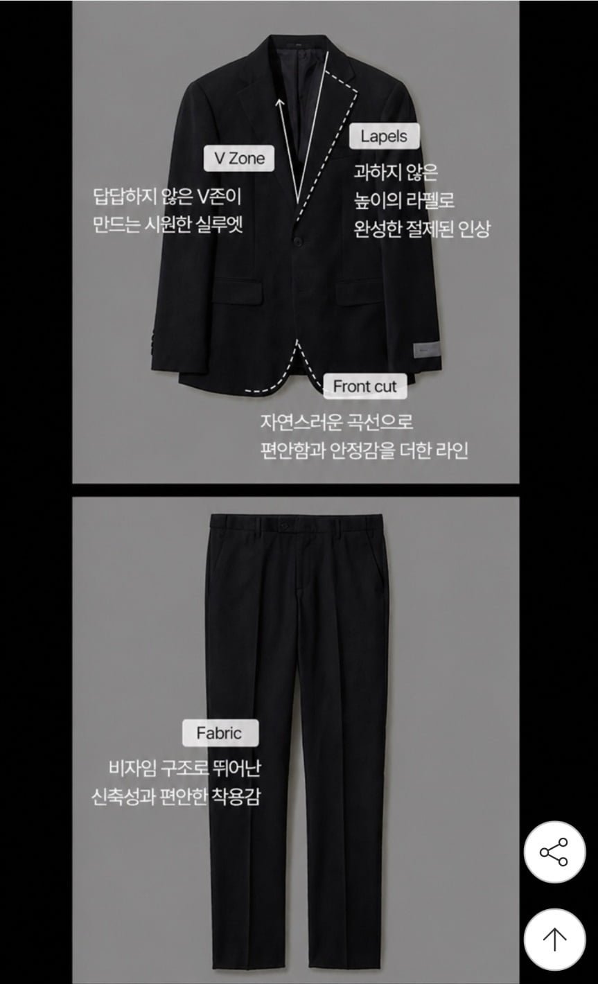 앤드지 REDA 수입원단 봄여름 정장