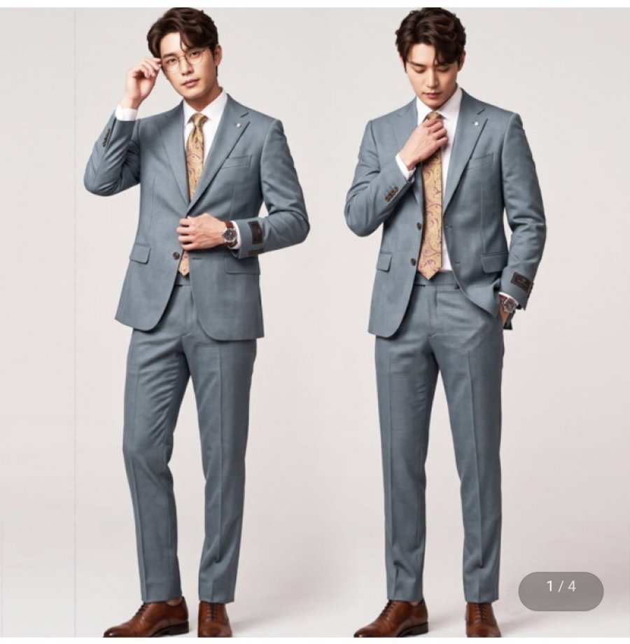 지이크 F/W 이태리 까를로바르베라 블루 수트