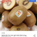 제스프리 골드 키위 25과 3.9kg내외 점보사이즈