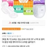 슈베스 입는오버나이트 외 생리대, 팬티라이너 골라담기