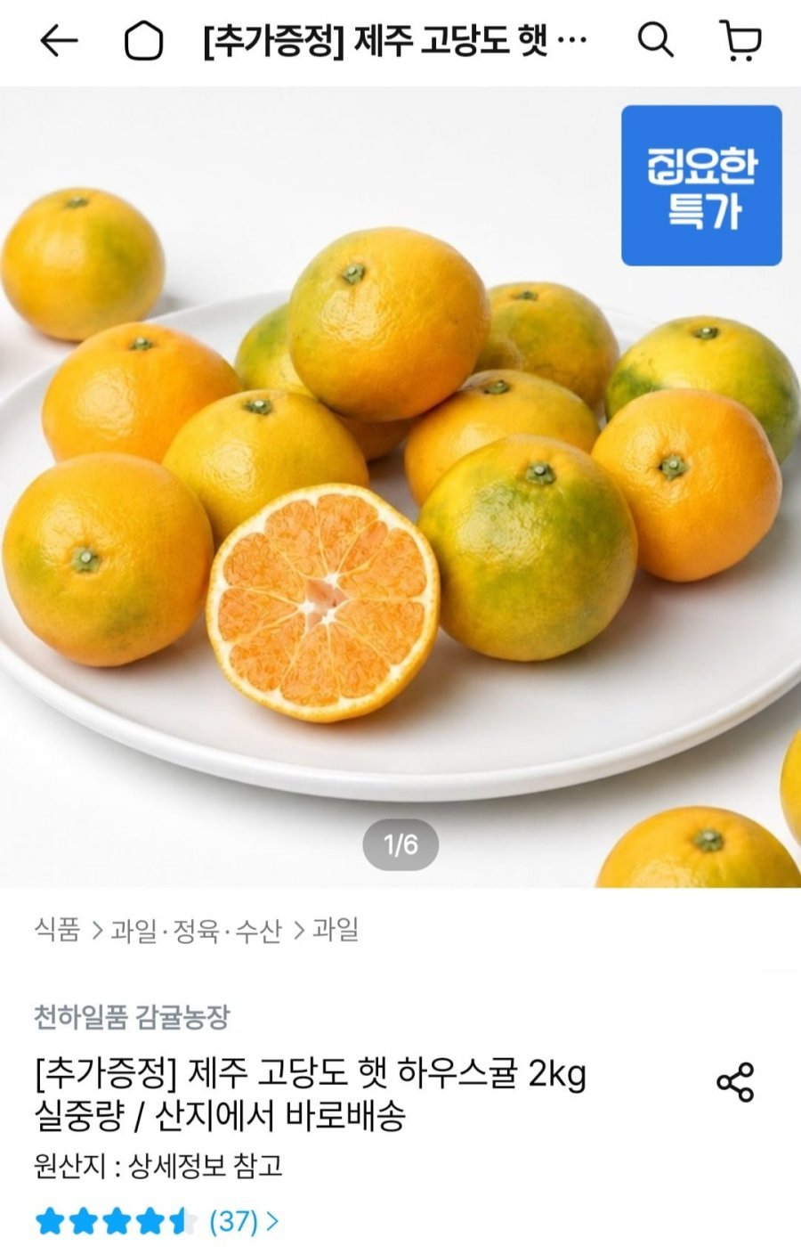 제주 하우스감귤 4kg 로얄과