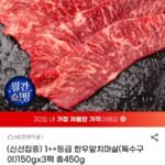 국내산 1++등급 한우 앞치마살(특수부위) 150g x 3팩