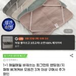 피그먼트 베개커버 1+1