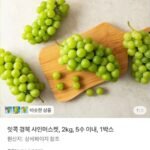 경북 샤인머스켓 2kg 5수 이내