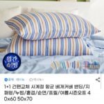 1+1 간편교체 사계절 항균 베개커버 40X60 2P