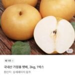 국내산 나주배 햇배 3kg