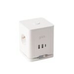 지클릭커 멀티마스터 롤플러스 큐브 3구 고용량 4000W C타입 USB 멀티탭 LP706PD 화이트
