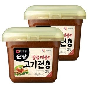 청정원순창 깔끔 매콤한 고기전용 쌈장, 450g (2개)