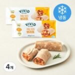 비비드키친 저당 피자 브리또 (냉동) (125g × 1개입 × 4개)