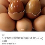 맥반석 구운란 대란 60구(30구x총 2판)+소금포함