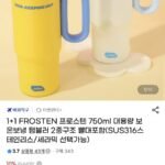 1+1 프로스텐 750ml 텀블러 2중구조 316스텐