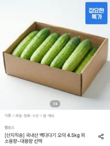 국내산 백다다기 오이 4.5kg