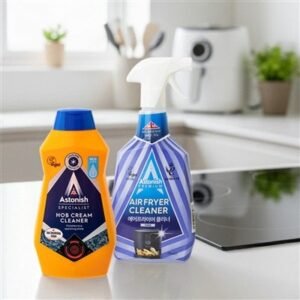 아스토니쉬 인덕션 가스렌지 클리너 500ml(스크래퍼 1개 포함)+에어프라이어 클리너 750ml 전자렌지 식세기 애벌설거지