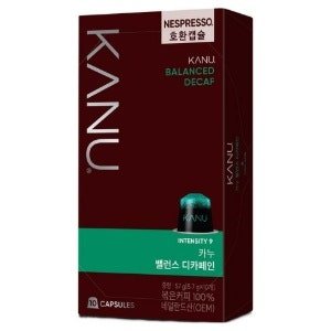 카누 밸런스 디카페인 네스프레소 호환 캡슐 커피 (5.7g × 10개입 × 1개)