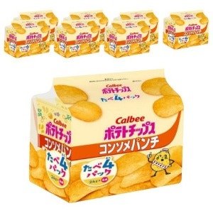 가루비 포테이토칩 콘소메 펀치 4팩 (96g × 8개)