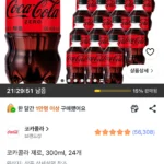 코카콜라 제로 미니페트 300ml 24개