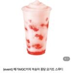 메가MGC커피 복숭아 퐁당 요거트 스무디