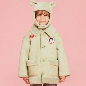 베베드피노 아동용 휴고 무스탕 코트 BP34CT306 (Mint) [110(3T~4T)]