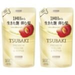 츠바키 프리미엄 볼륨 & 리페어 샴푸 리필용, 300ml (2개) (300ml × 2개)