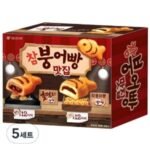 오리온 쫀득쫀득 참붕어빵 12p + 호떡 품은 참붕어빵 12p 세트, 720g (5세트) (720g × 5세트)