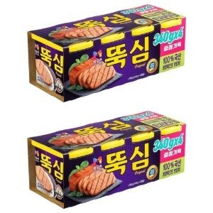 목우촌 뚝심 햄 통조림, 340g (8개) (340g x 8개)