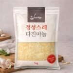 [품질책임보상] 국내산 냉장 정성스레 다진마늘 1kg 꼭지제거