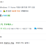 마이크로소프트 Windows 11 Home 처음사용자용 FPP USB