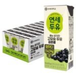 연세두유 뼈를 생각한 고칼슘 두유 검은콩, 190ml (24개) (190ml × 24개)