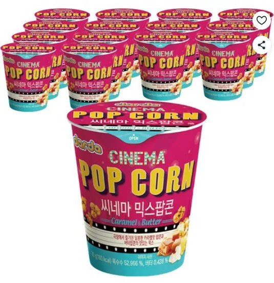 다르다팝콘 시네마 믹스, 30g, 15개