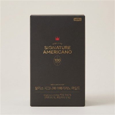 할리스 시그니처 아메리카노 미니, 마일드, 0.9g, 100개입, 2개