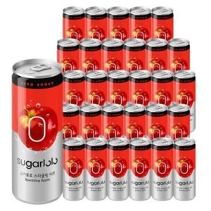 슈가로로 스파클링, 사과맛, 250ml, 30개
