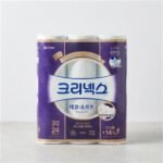 크리넥스 데코&소프트, 3겹, 28m, 24롤, 2팩