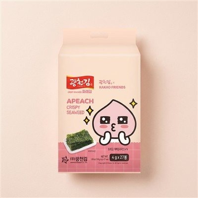 광천김 파래 도시락김 카카오프렌즈, 4g, 27봉