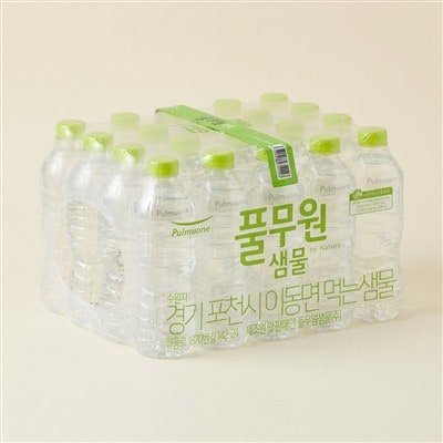 풀무원 샘물 생수, 무라벨, 500ml, 80개