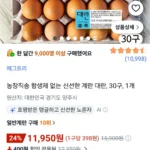 농장직송 항생제 없는 신선한 계란 대란, 30구, 1개