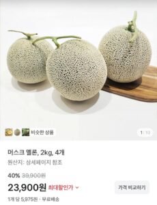 멜론 2kg 4수