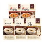 본죽 죽 4종 세트, 200g, 5팩