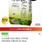 25년 계화도 간척지쌀 천년의솜씨 신동진쌀 (상 10kg)