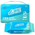 스카트 유리 거울 세정 청소티슈, one size (4개) (one size × 4개)