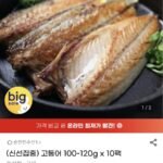 국내산 고등어 100~120g 10팩
