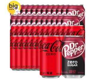 코크제로+닥터페퍼제로 350ml 48캔 (각 24캔)