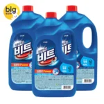 비트 딥클린파워 액체세탁세제 일반/드럼 겸용 용기 4L 3개
